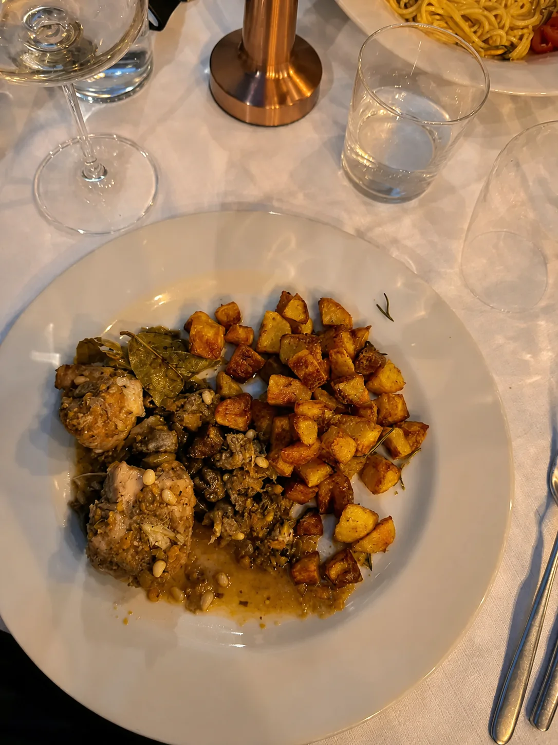 Piatto tradizionale servito alla Trattoria Gioberti